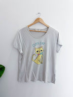 Vintage secret possessions cute cat graphics white xl tshirt