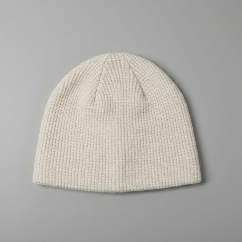 Vintage 32 heat unisex Classic Cream Ribbed Beanie 7225