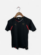 black Nike Ronaldinho 2006-07 Total 90 football training shirt with red and gold accents