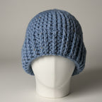 Blue Knit Beanie SKU 7300