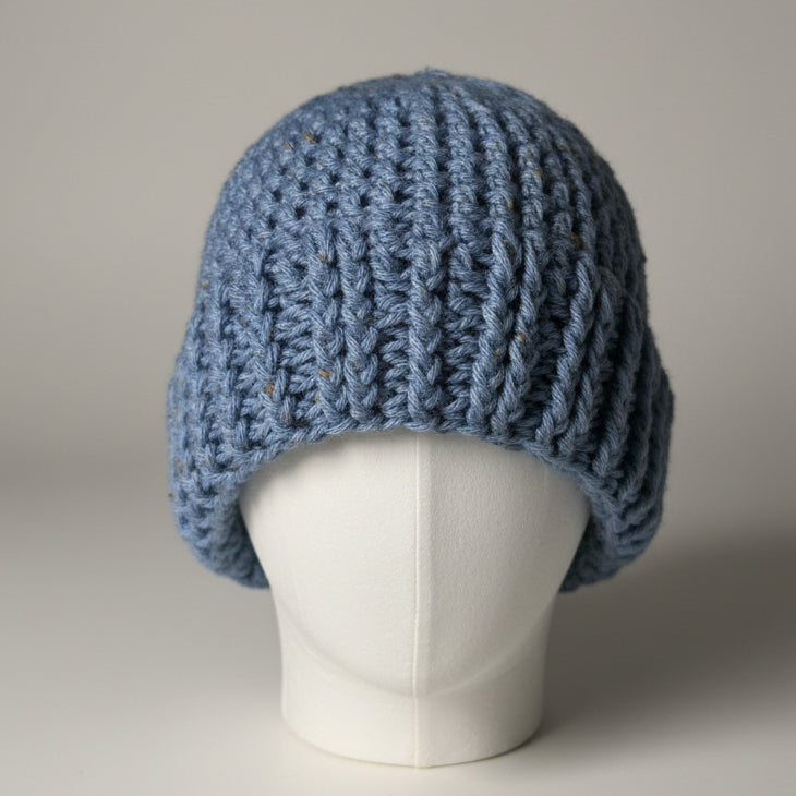 Blue Knit Beanie SKU 7300
