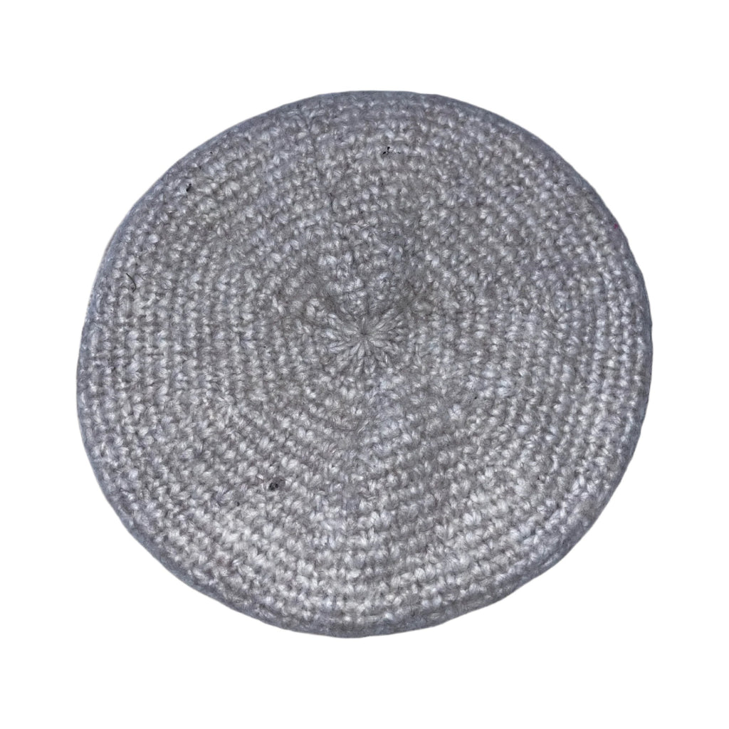 Vintage Knitted cream womens zara beret