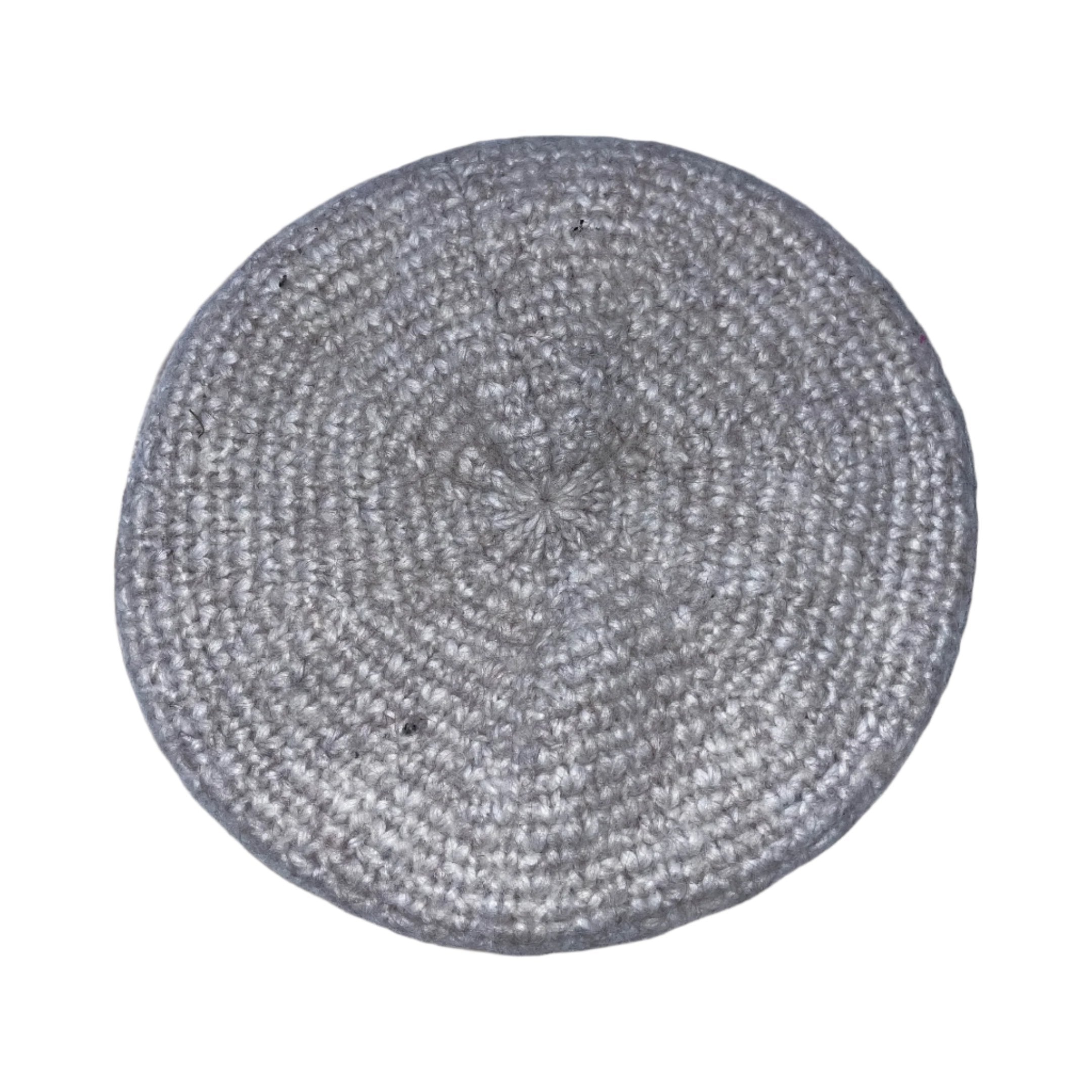 Vintage Knitted cream womens zara beret