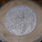 Vintage Knitted cream womens zara beret