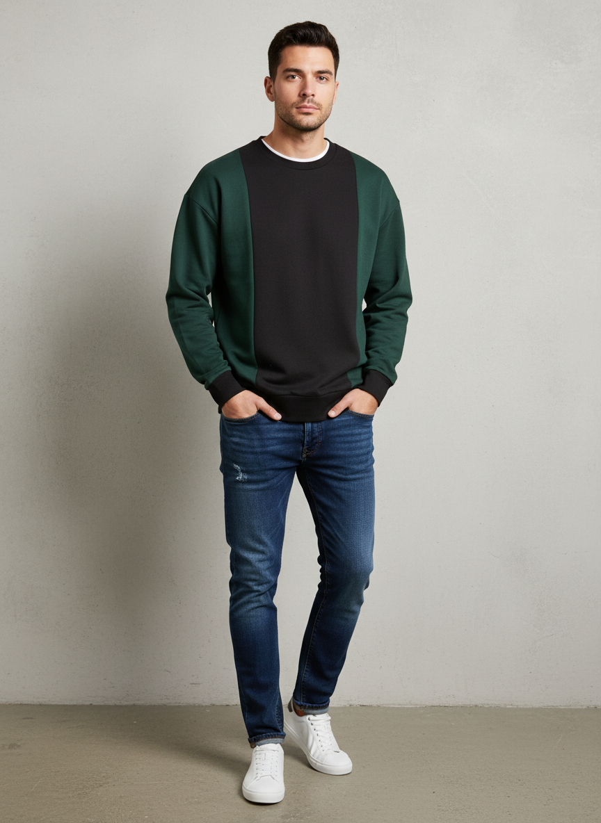 Rubynee Vintage y2k zara green sweatshirt