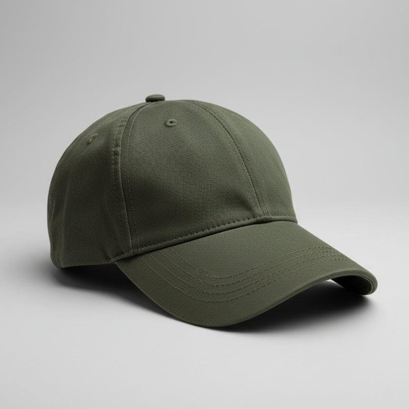 Classic Distressed Olive Green Baseball Cap SKU 7313