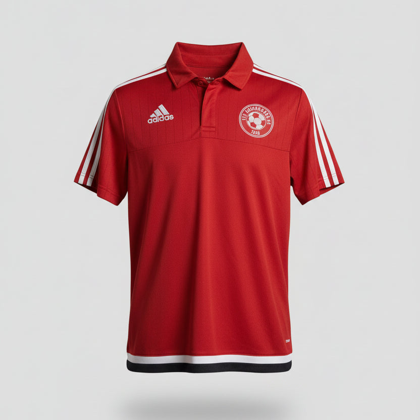 Red adidas Ajax football polo shirt SKU 7400 size M