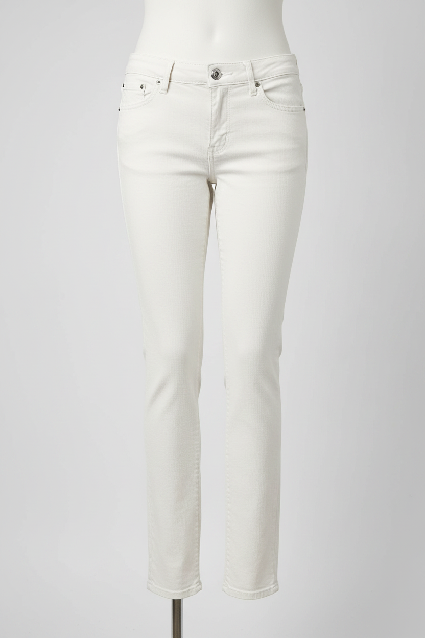 river island white trouser