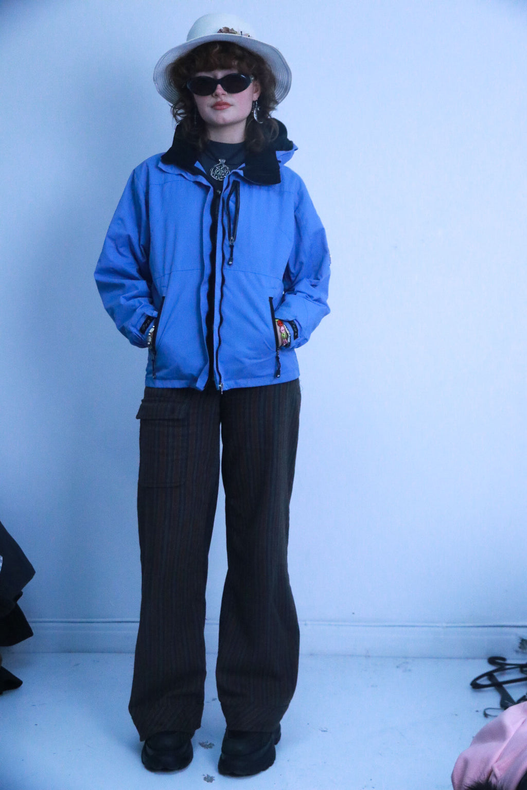 Rubynee Vintage blue zip up jacket