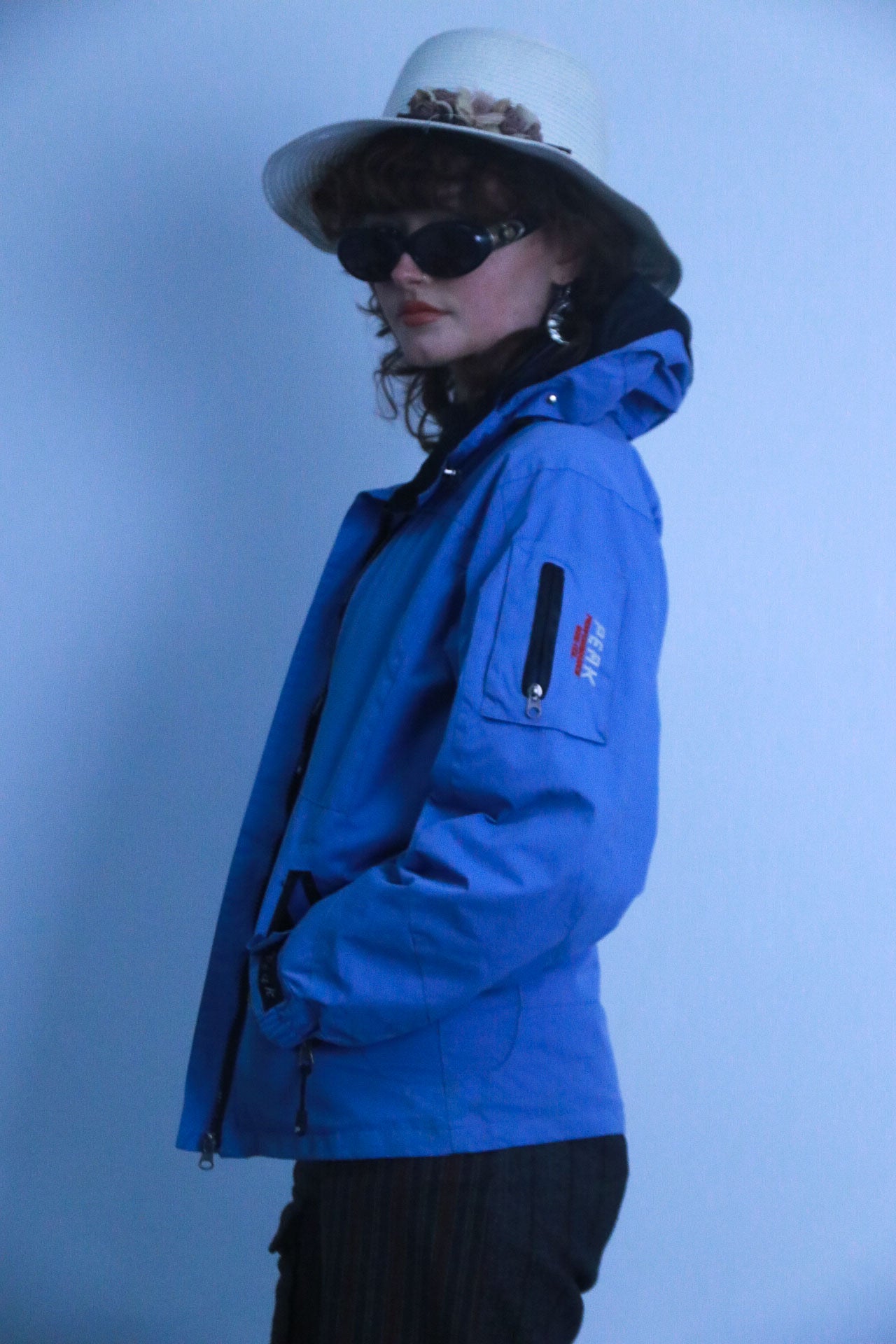 Rubynee Vintage blue zip up jacket