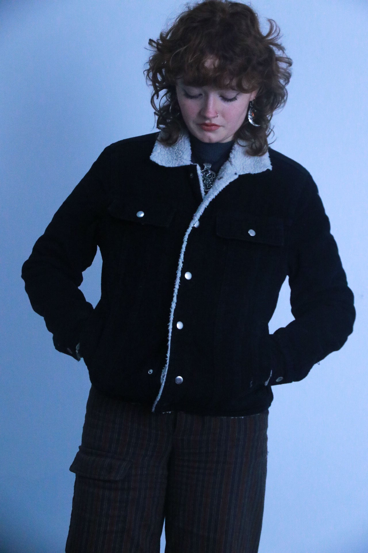 Rubynee Vintage black corduroy jacket 