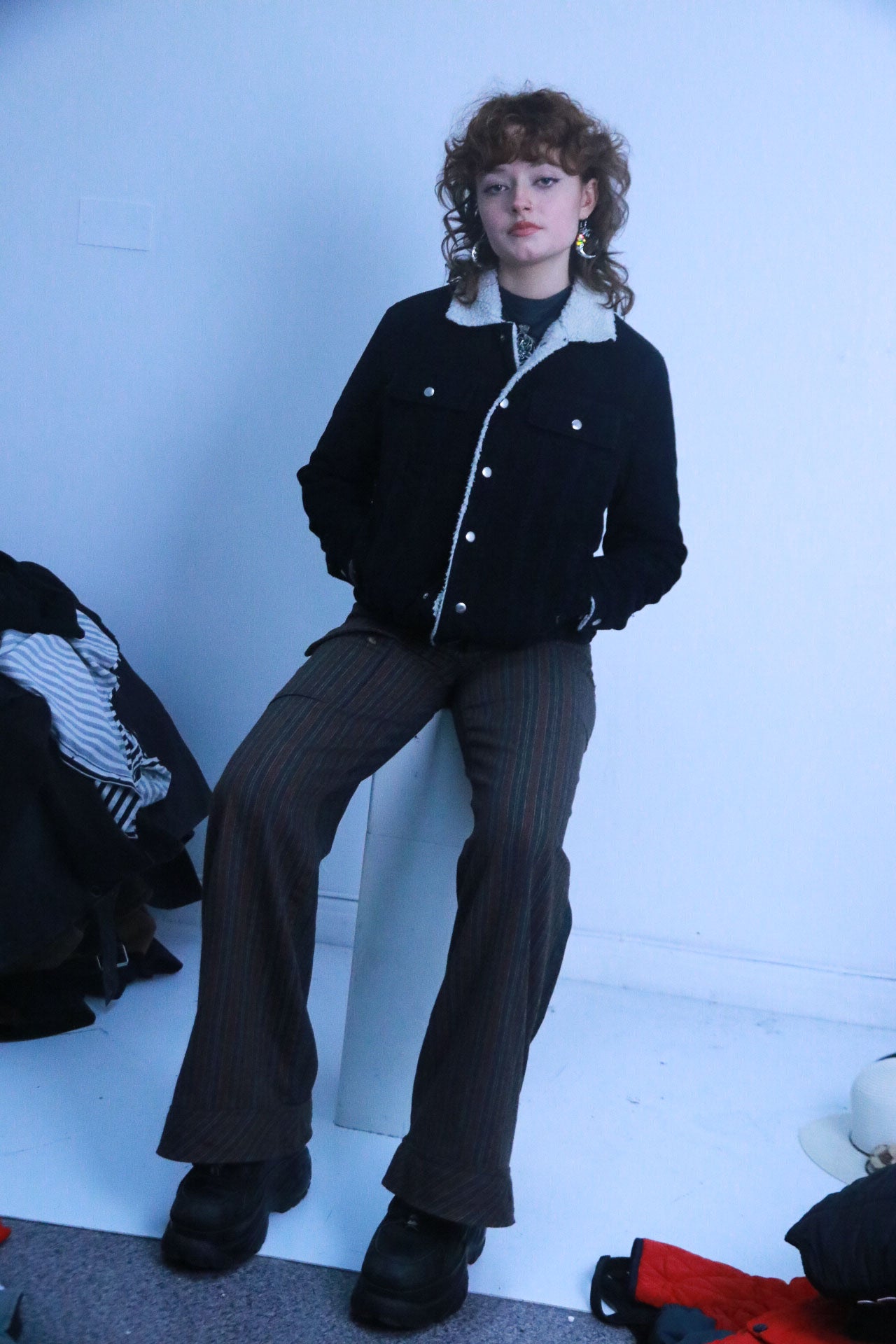 Rubynee Vintage black corduroy jacket 