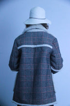 Rubynee Vintage checkered trench coat