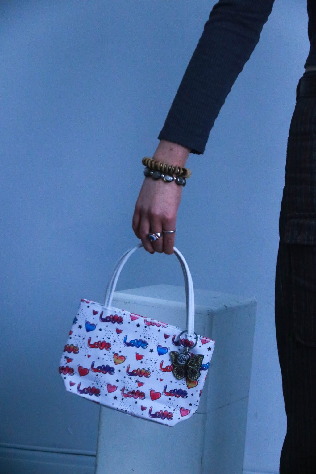 Rubynee Vintage Love White Bag