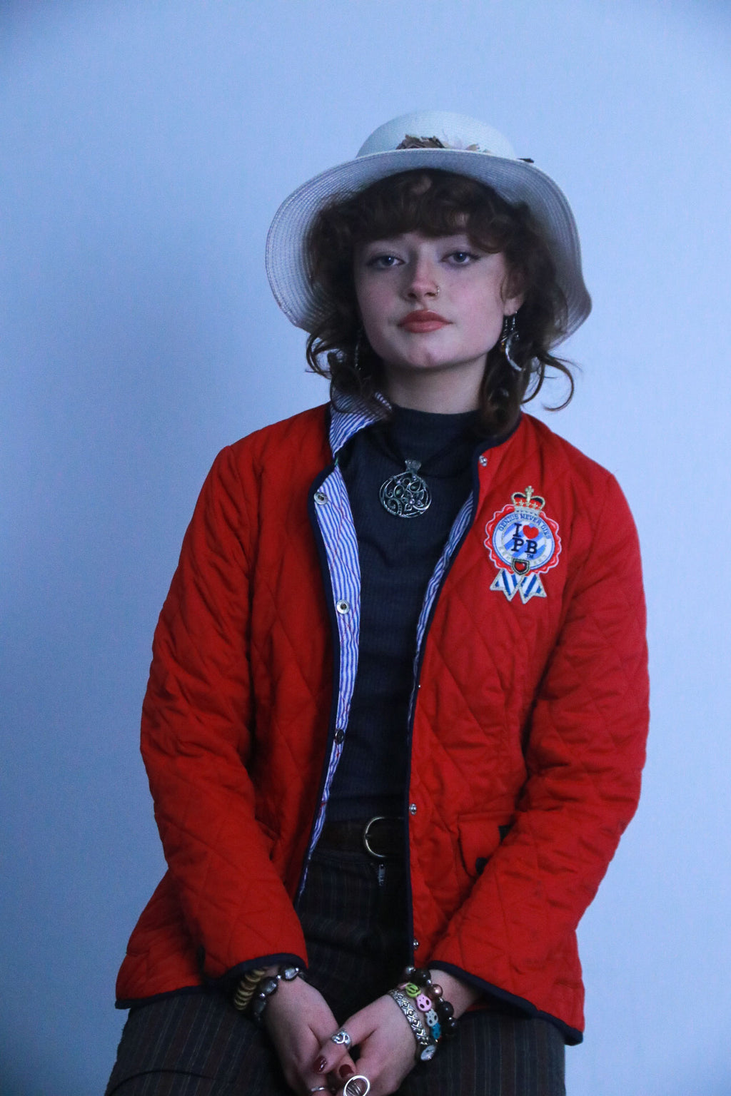 Rubynee vintage red PB puffed jacket