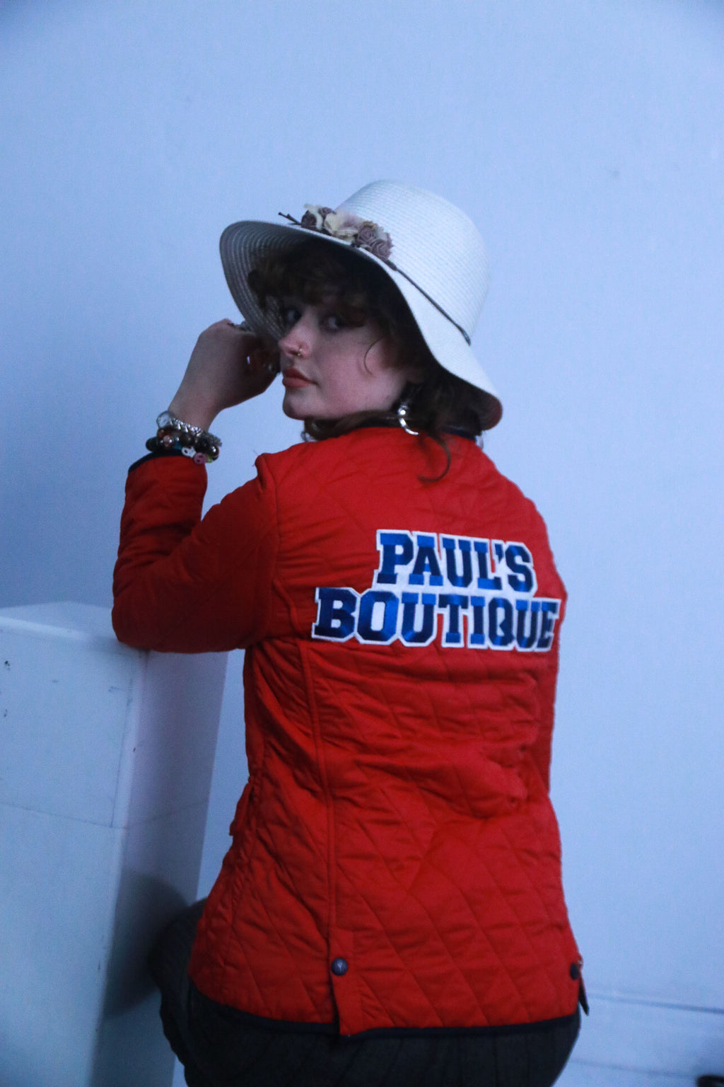 Rubynee vintage red PB puffed jacket