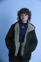 Rubynee vintage reversible brown and cream jacket