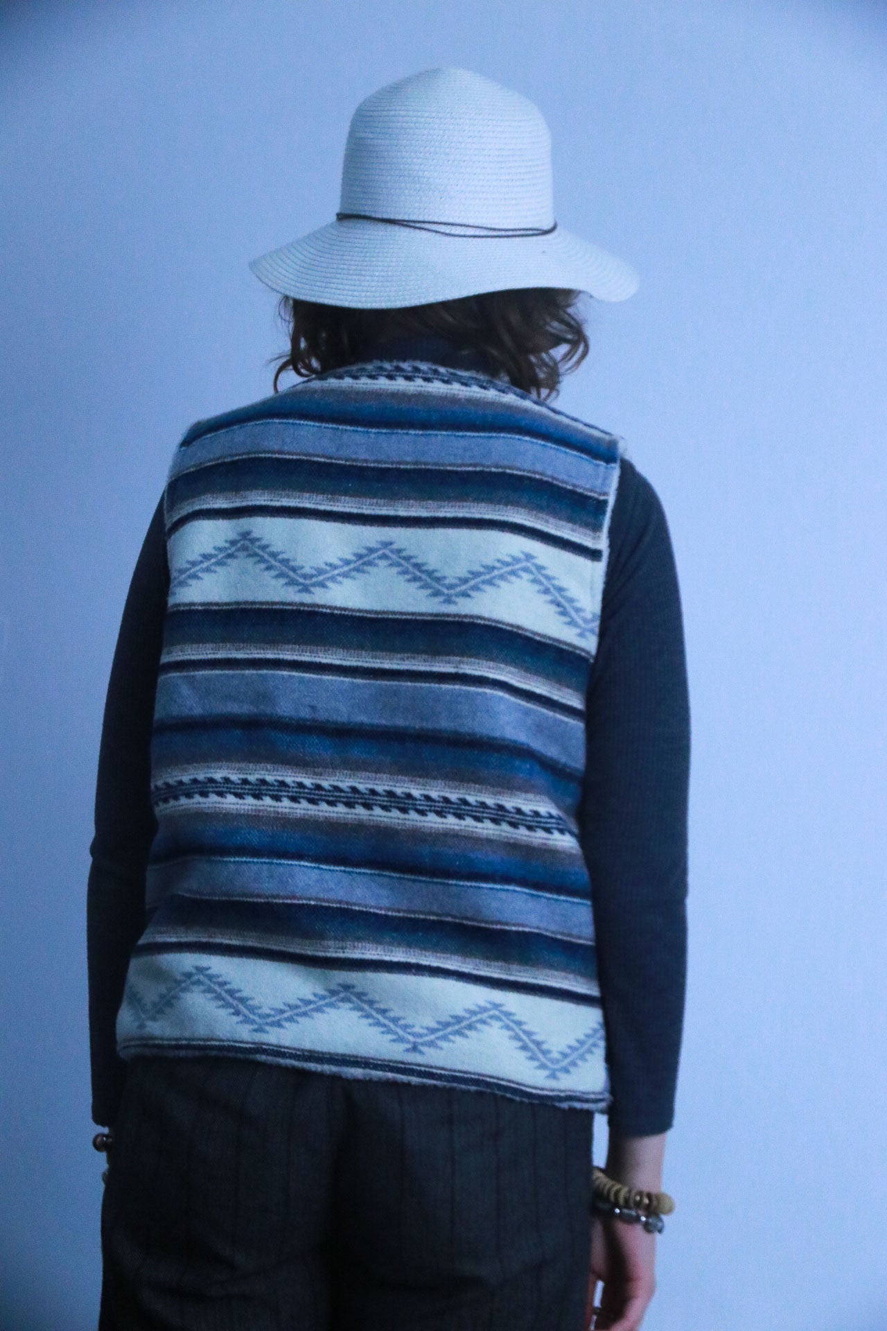 Rubynee vintage sleeveless multi zip up jacket