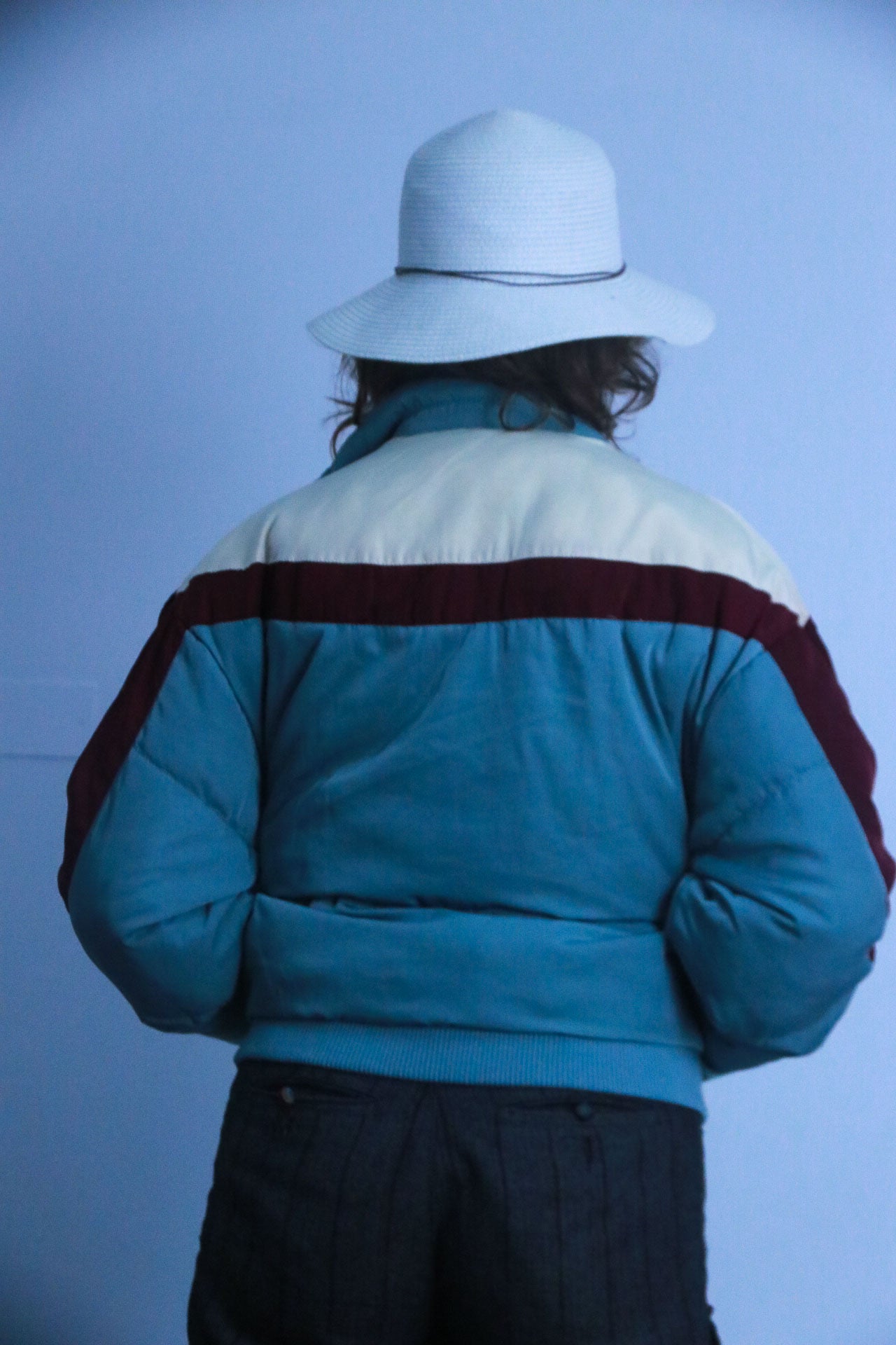 Rubynee Vintage puffed multi color jacket