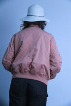 Rubynee Vintage bomber pink zip up jacket