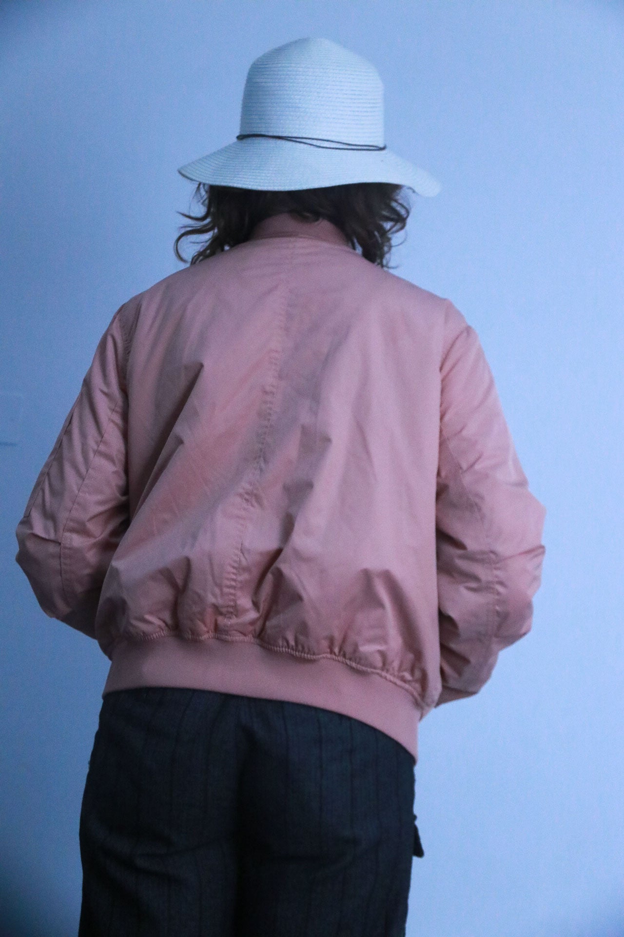 Rubynee Vintage bomber pink zip up jacket