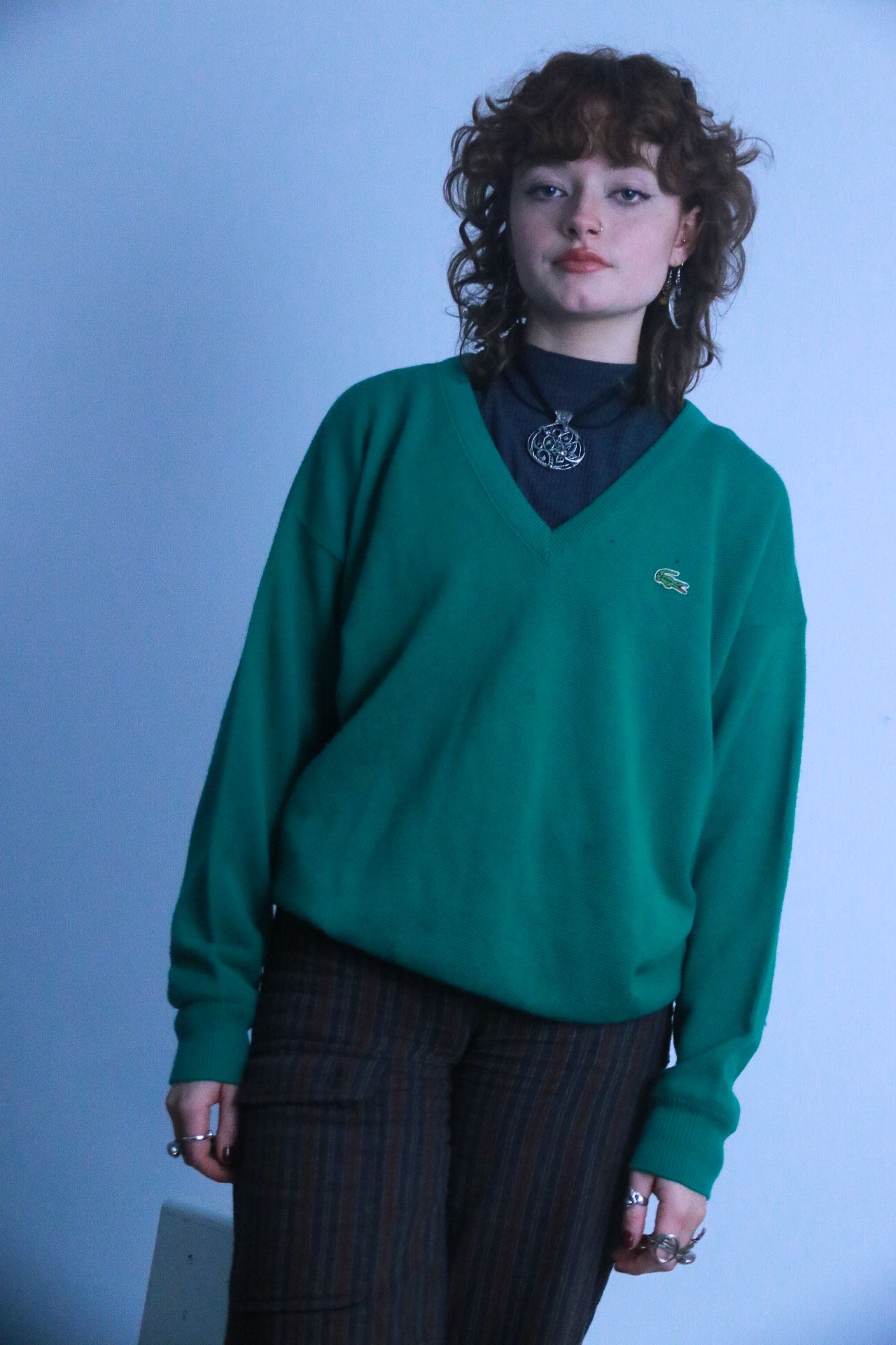 Rubynee vintage green lacoste sweatshirt