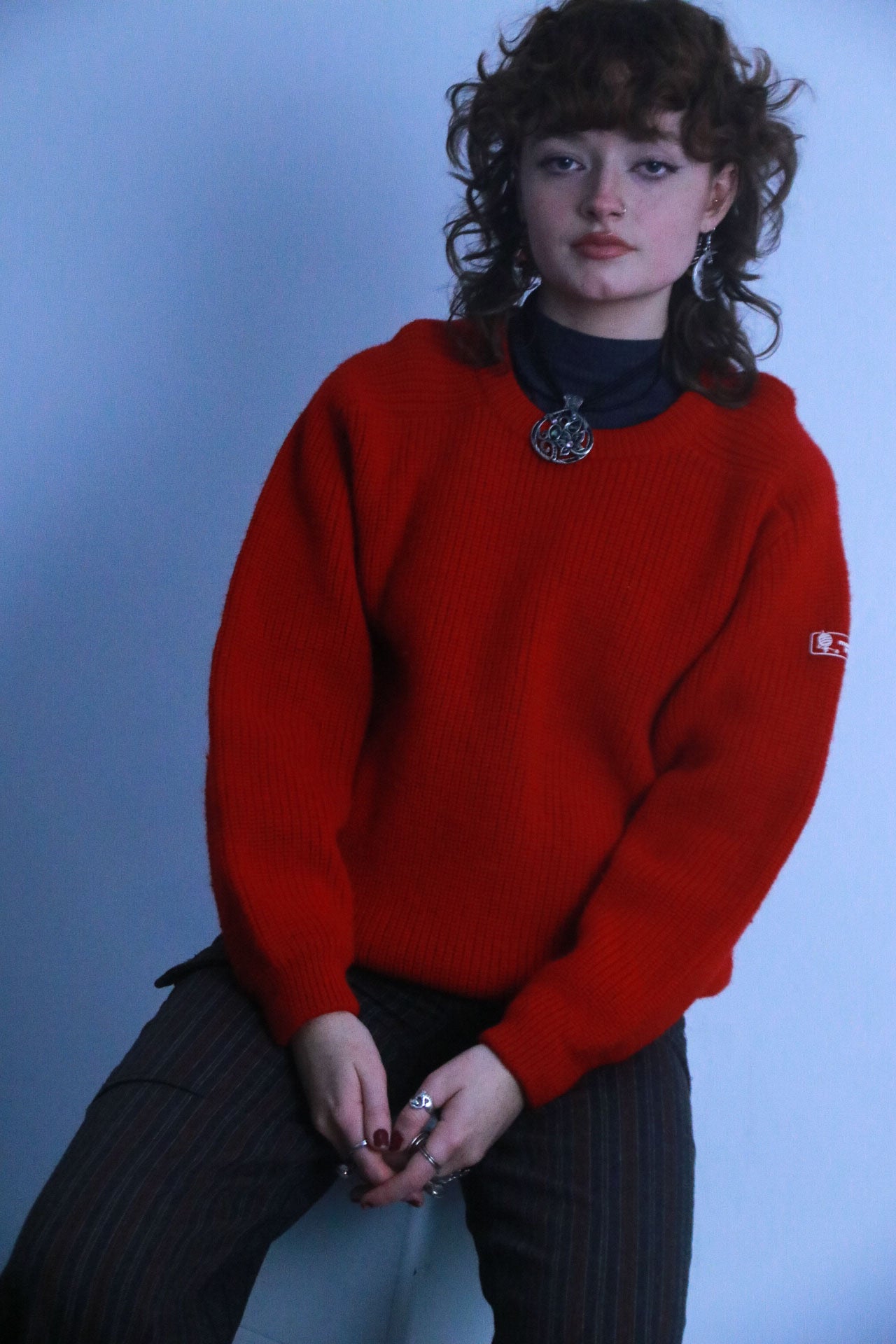 Rubynee vintage thick red sweatshirt
