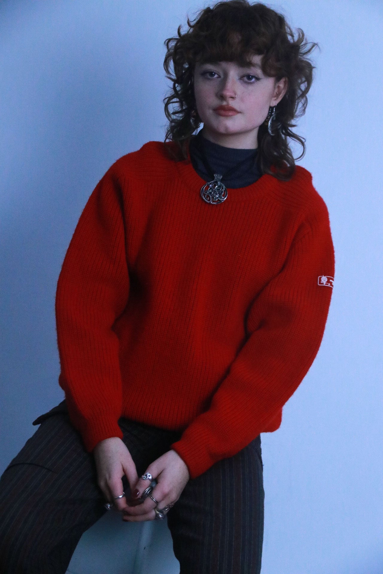 Rubynee vintage thick red sweatshirt