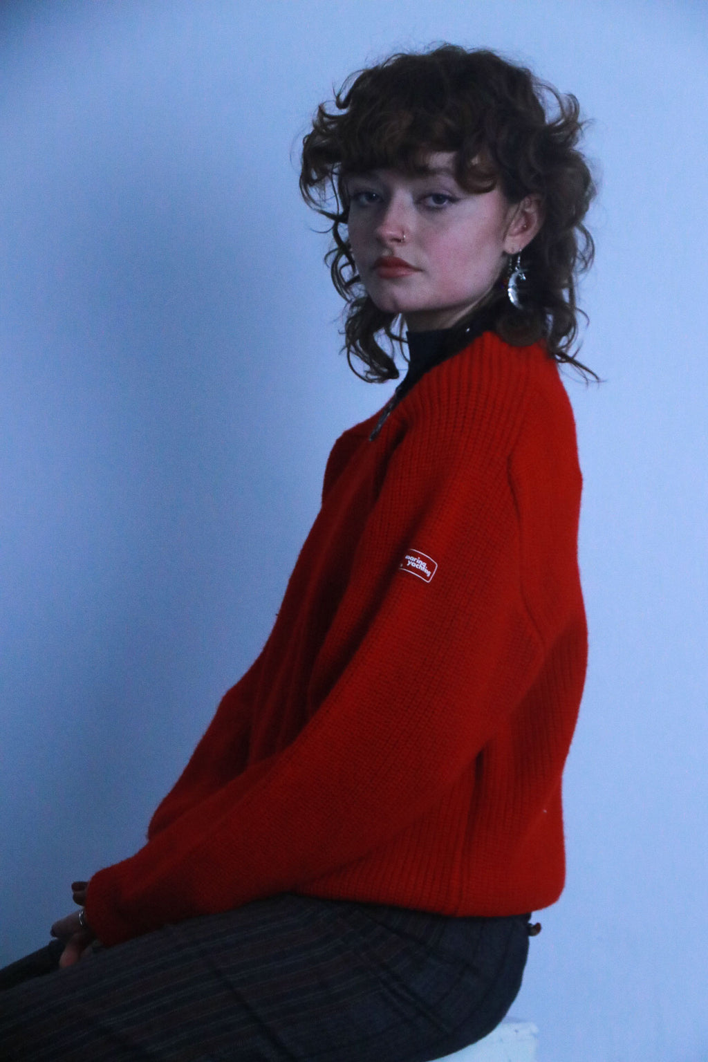 Rubynee vintage thick red sweatshirt