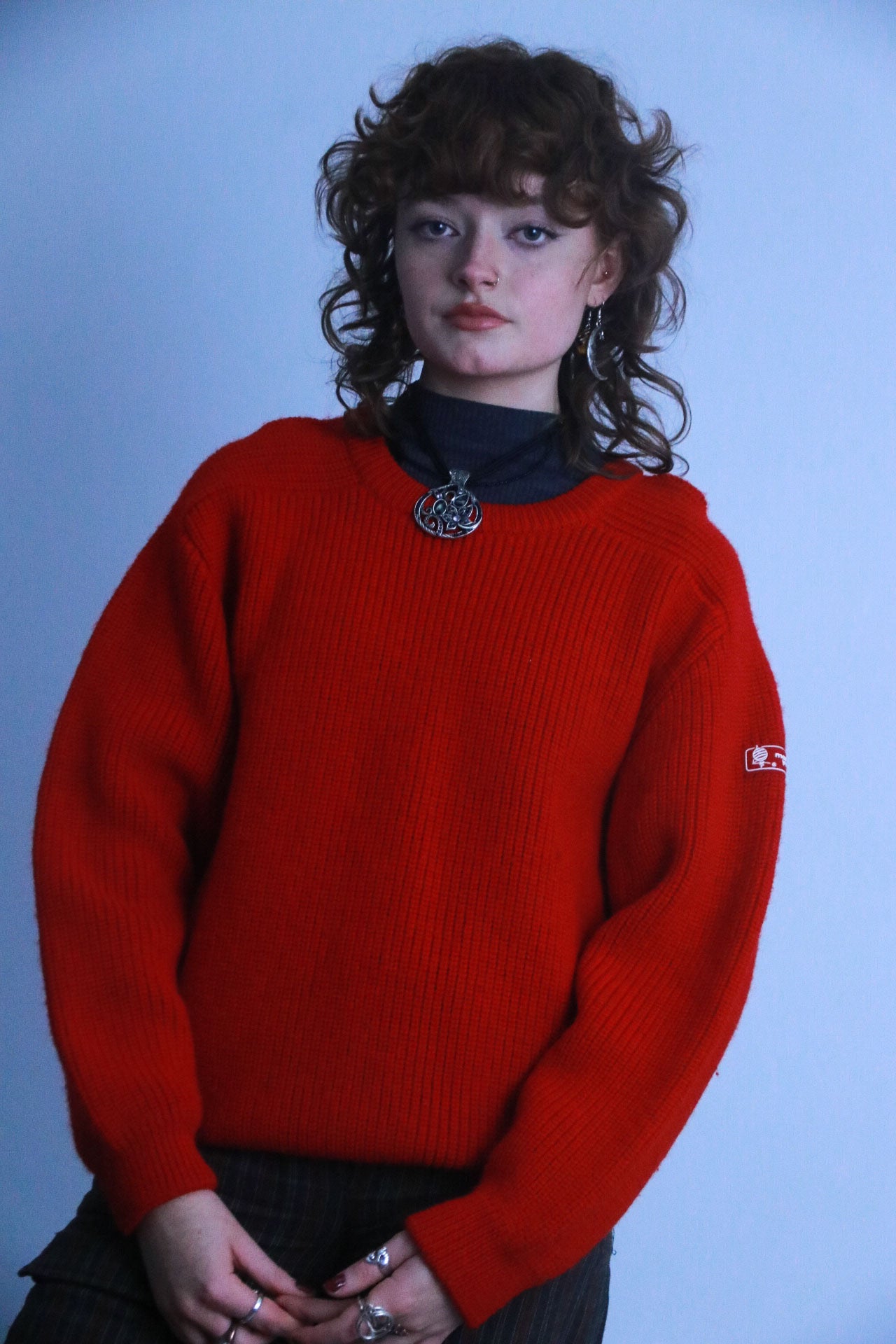 Rubynee vintage thick red sweatshirt