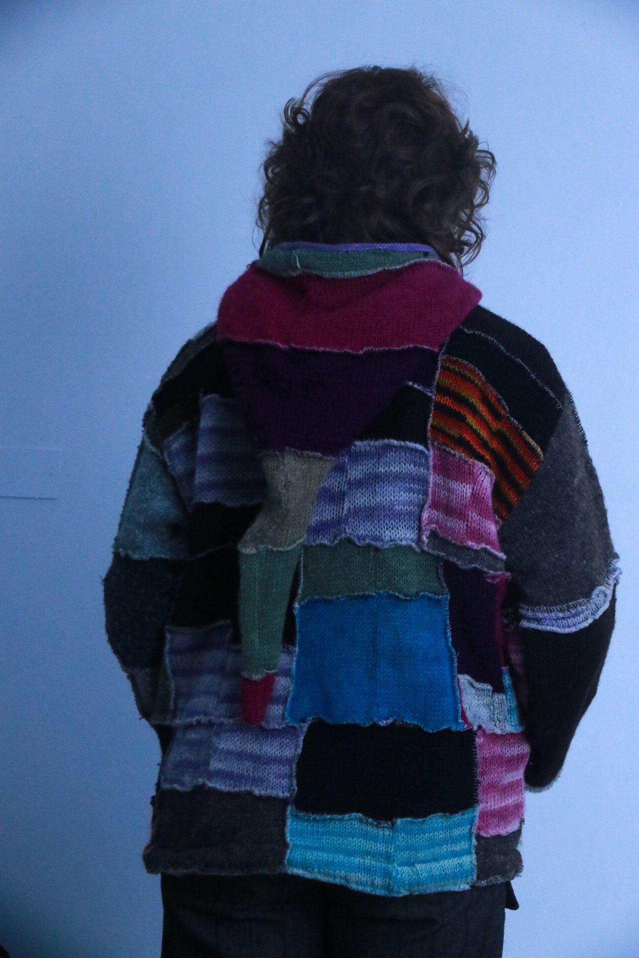 Rubynee vintage multi  color zip up hoodie jacket