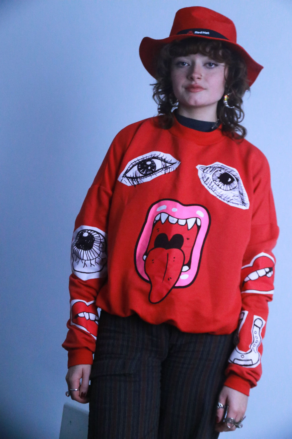 Rubynee vintage disney red sweatshirt