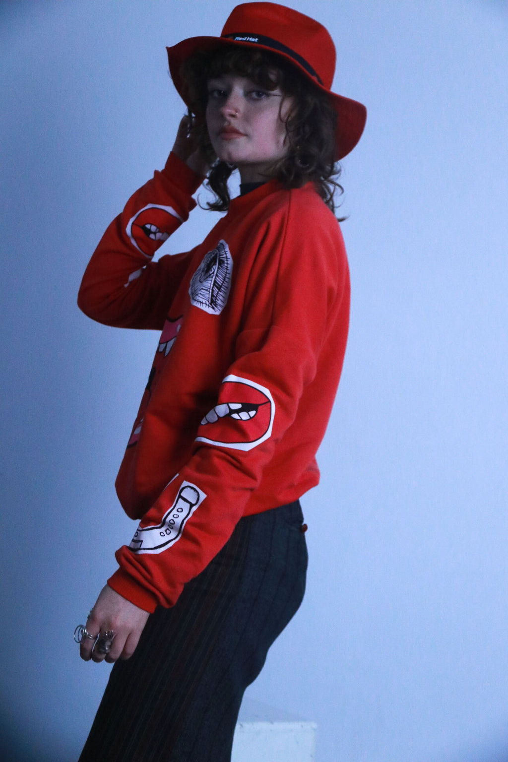 Rubynee vintage disney red sweatshirt