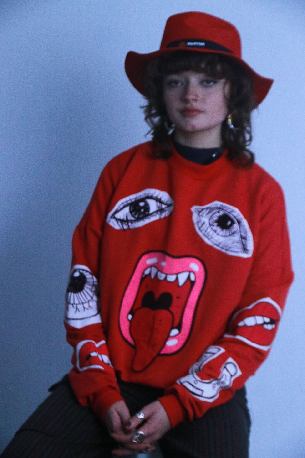 Rubynee vintage disney red sweatshirt