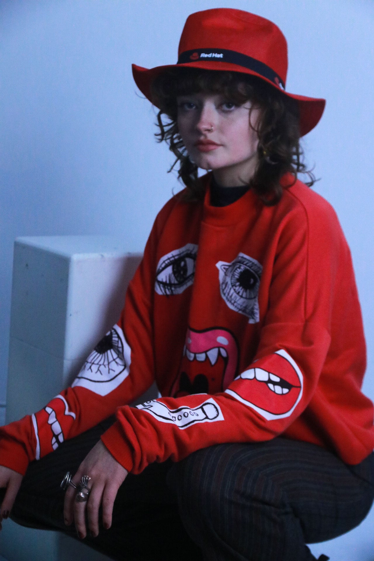 Rubynee vintage disney red sweatshirt