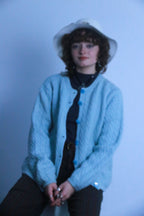 Rubynee vintage blue wool sweatshirt