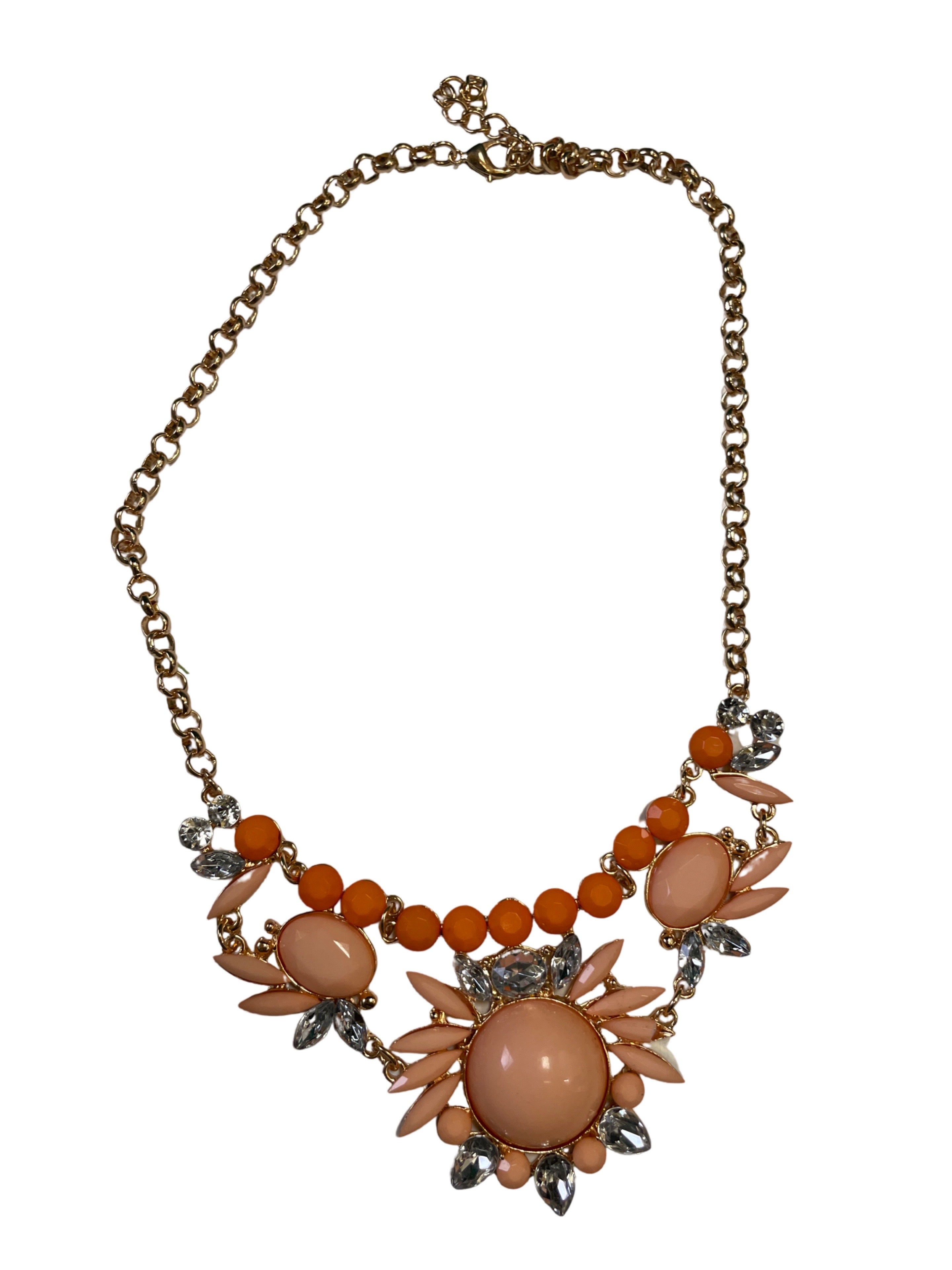 GOAH Peach orange womens necklaces 