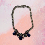 GOAH Purple Studded Gold womens necklace