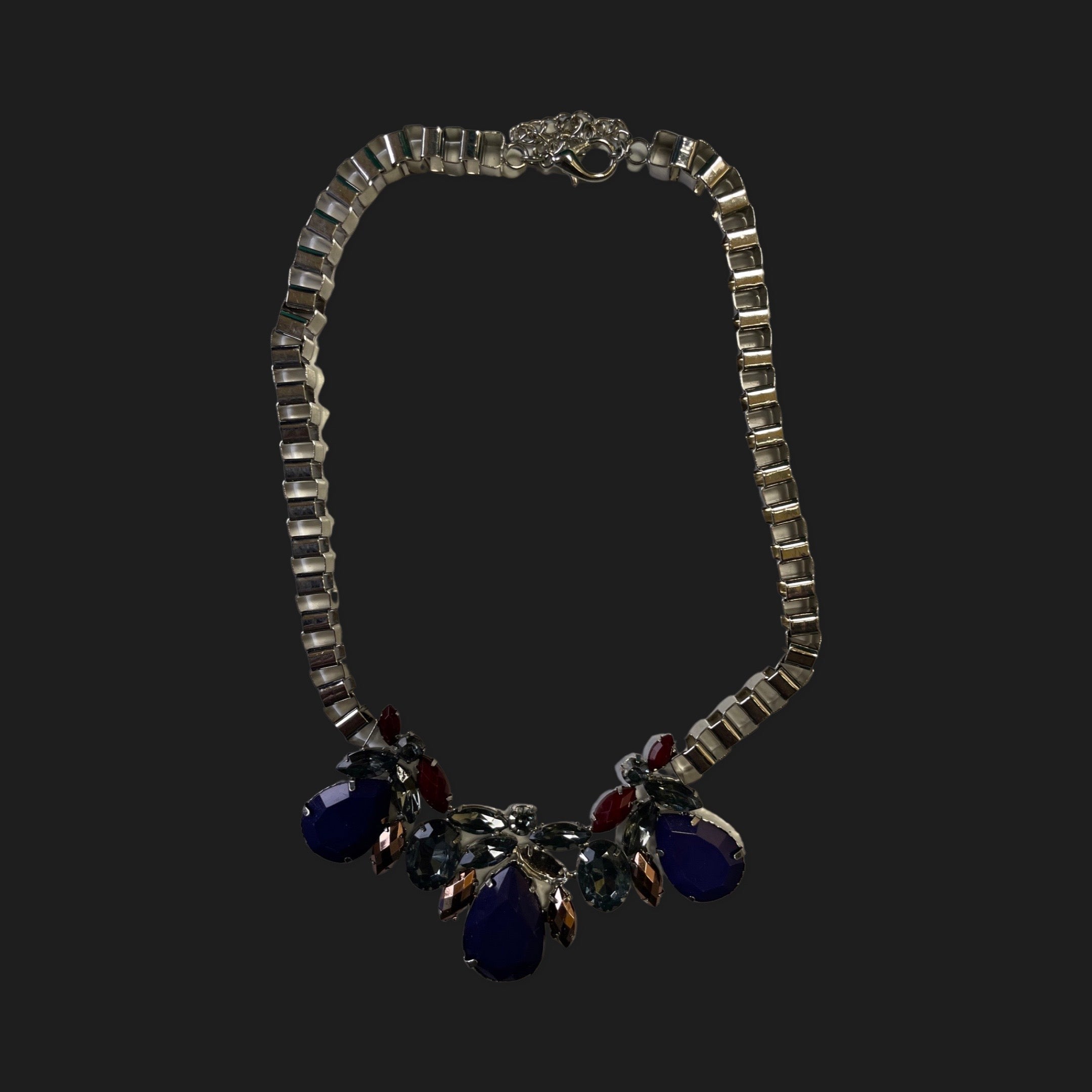 GOAH Purple Studded Gold womens necklace