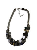 GOAH silver and gold threaded womens necklace