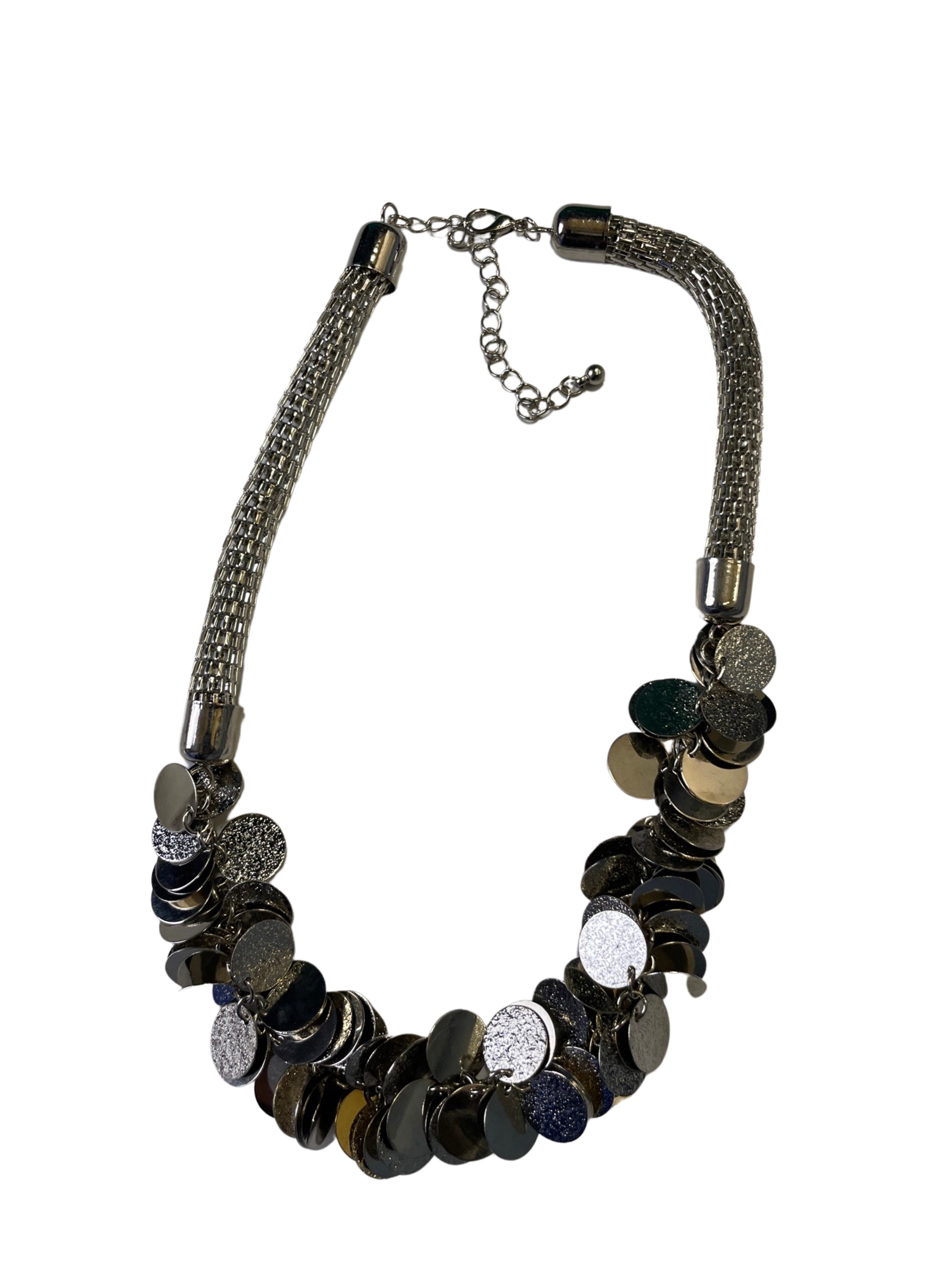 GOAH silver and gold threaded womens necklace