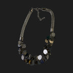 GOAH silver and gold threaded womens necklace
