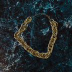 GOAH Gold plated interlocking womens necklace