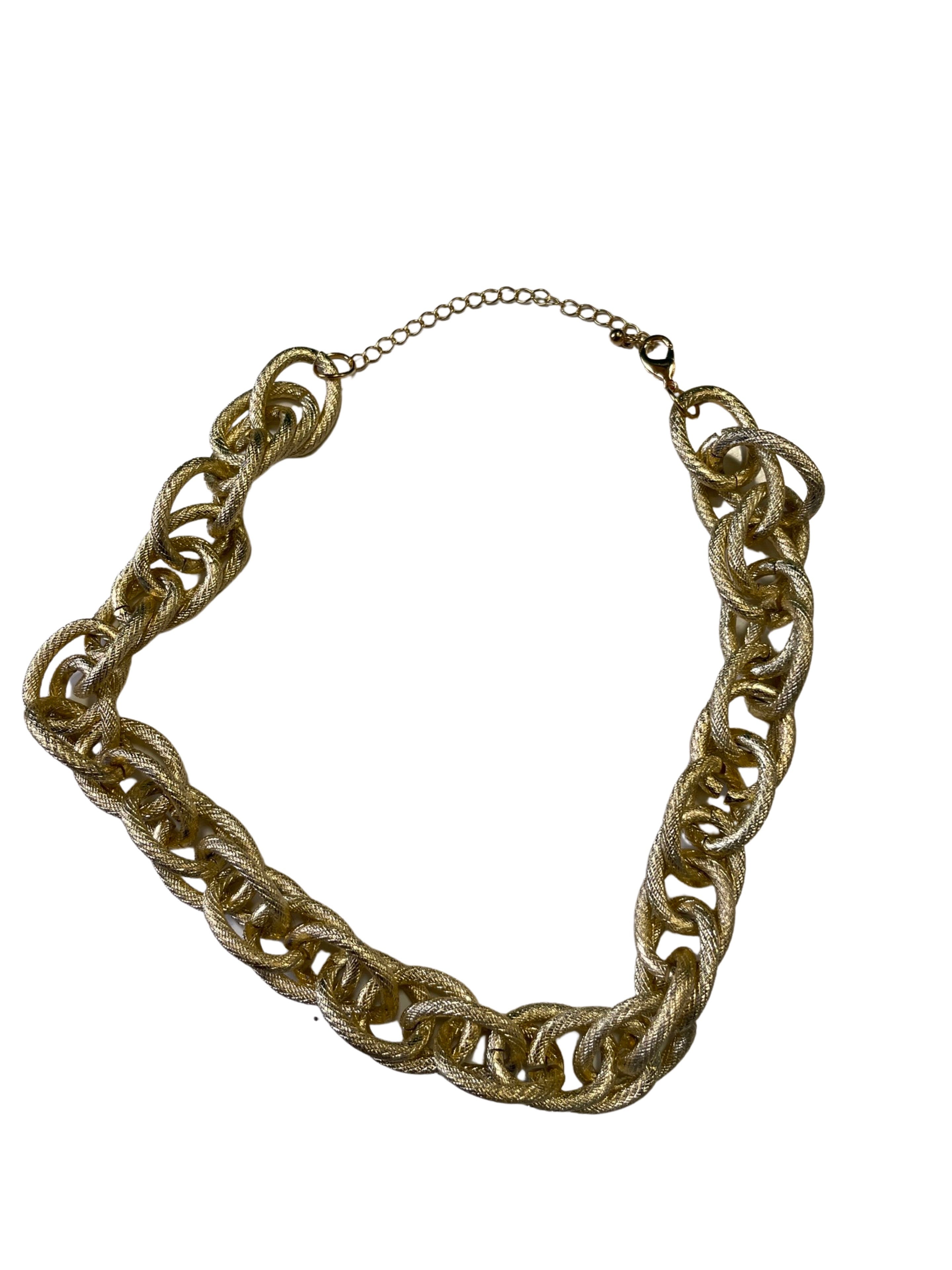 GOAH Gold plated interlocking womens necklace