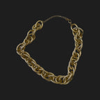 GOAH Gold plated interlocking womens necklace