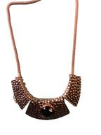 GOAH Gold threaded chunky women's necklace