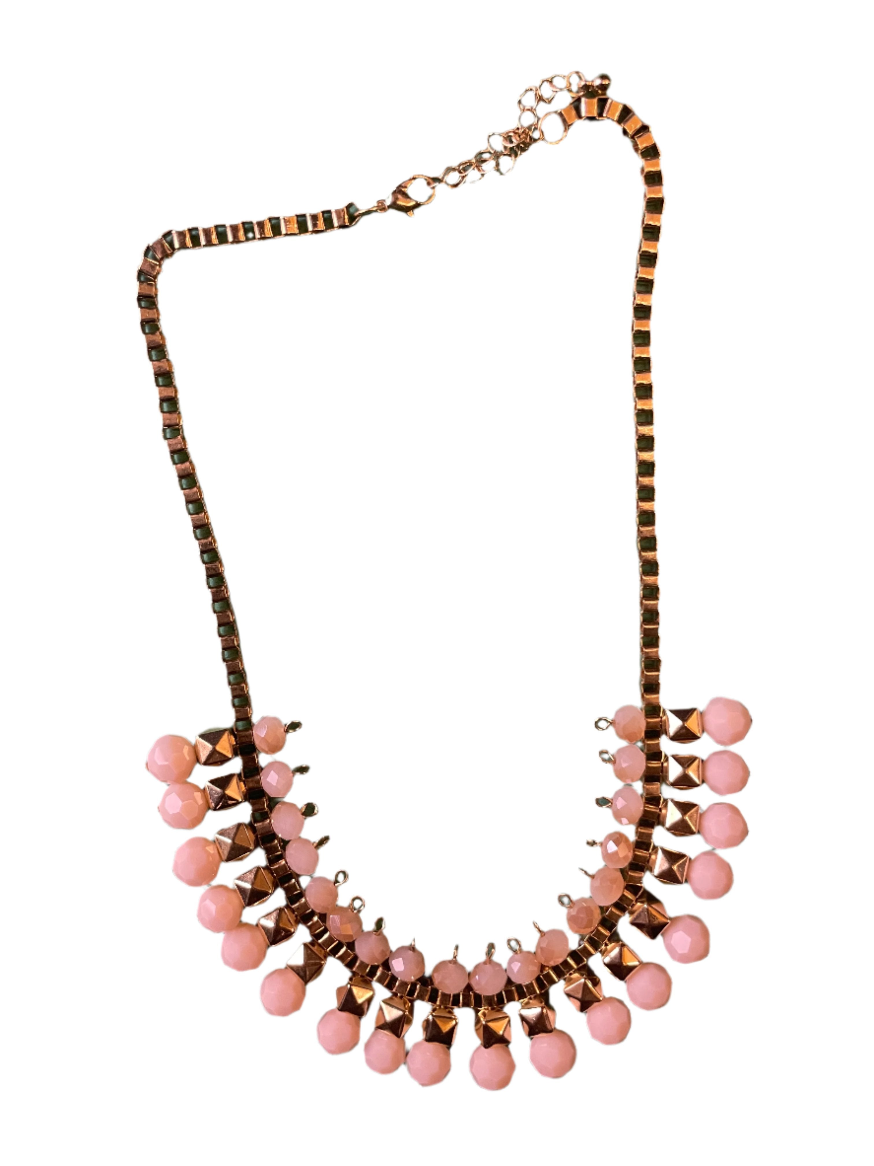 GOAH Gold-plated women's necklace with cream and gold pendant