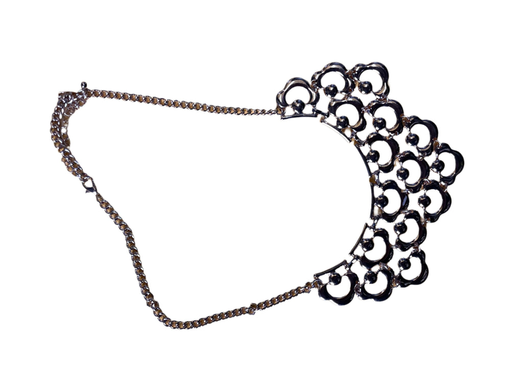 GOAH Gold plated women's necklace with chunky gold stud