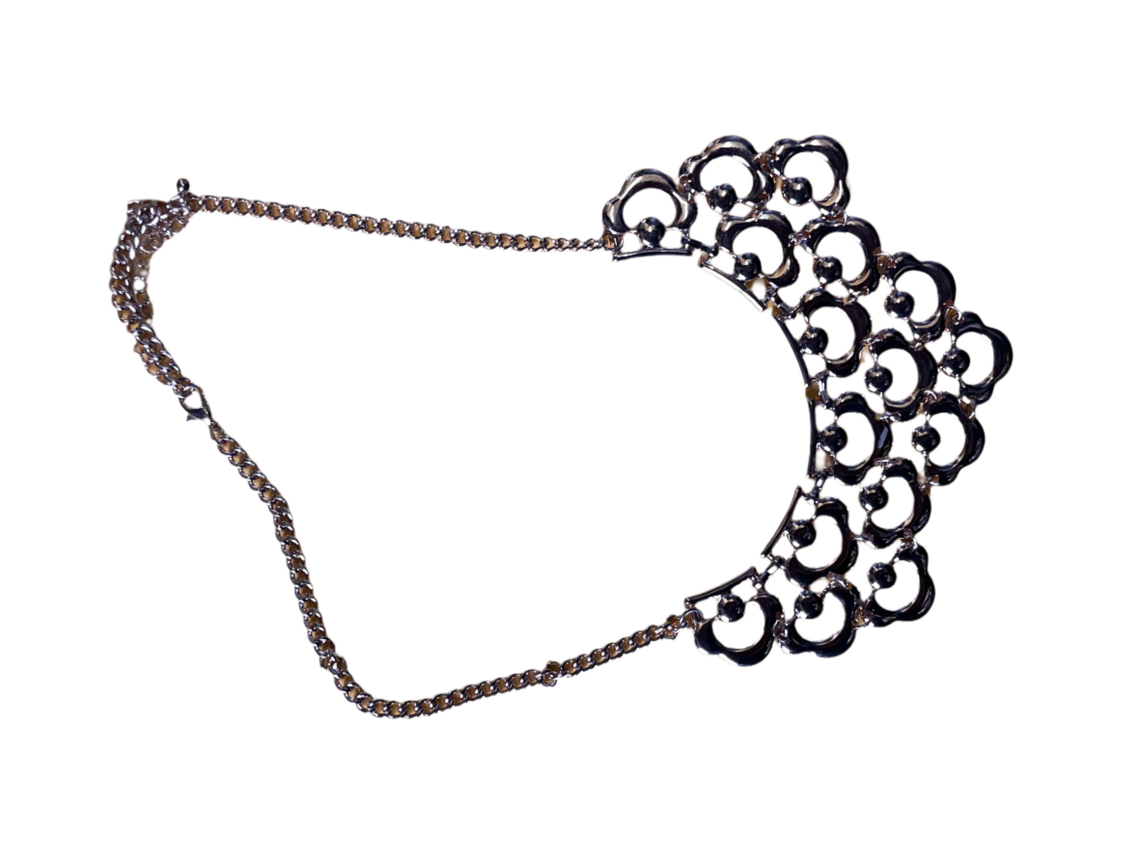 GOAH Gold plated women's necklace with chunky gold stud