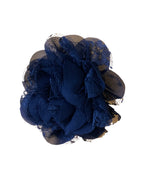 GOAH Black flowery hair clip with tiny net